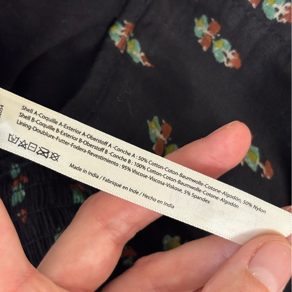 Free People FP One Blossom Mini Skort in Black - Size M - Picture 9 of 9